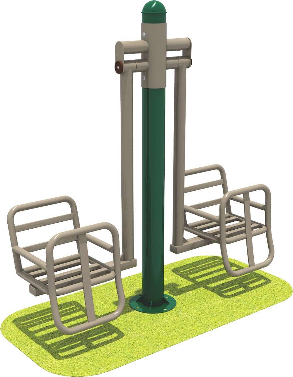 开云健身器材 双人儿童秋